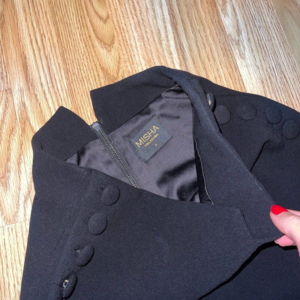 Misha Collection Tuxedo Button High Waist Pants
